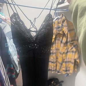 Cross back VS pink sundress. New.